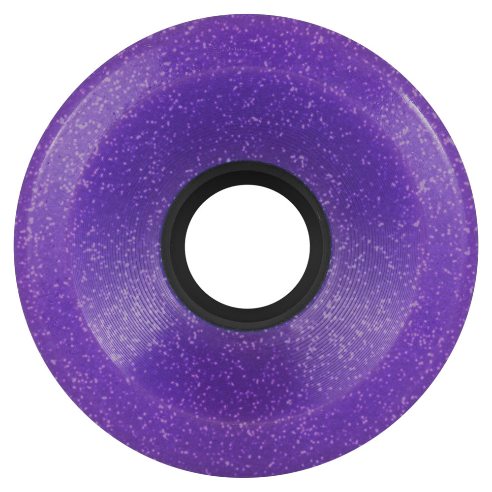 60mm JEFF KENDALL END OF THE WORLD PURPLE GLITTER 78A SKATEBOARD WHEELS