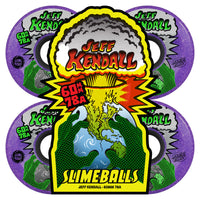 60mm JEFF KENDALL END OF THE WORLD PURPLE GLITTER 78A SKATEBOARD WHEELS