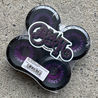 60mm BAM MARGERA OG SLIME BLACK 78A SKATEBOARD WHEELS
