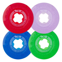 54mm SUPER CRYSTALS TRANS PURPLE GREEN BLUE RED 95A SKATEBOARD WHEELS