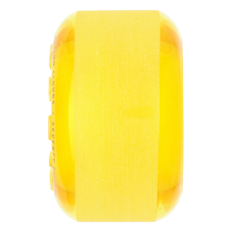 56mm HI VIS CLOUDS YELLOW 78A SKATEBOARD WHEELS