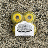 56mm HI VIS CLOUDS YELLOW 78A SKATEBOARD WHEELS