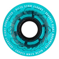 57mm CLOUDS IRIDESCENT BLUE 78A SKATEBOARD WHEELS