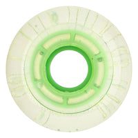 57mm CLEAR SPLATTER CLOUDS CAMO GREEN 78A SKATEBOARD WHEELS