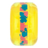 54mm CLEAR SPLATTER CLOUDS CAMO YELLOW 78A SKATEBOARD WHEELS