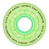 57mm CLOUDS TRANSPARENT GREEN GITD 78A SKATEBOARD WHEELS