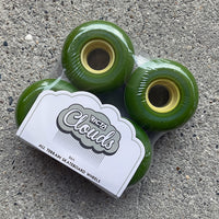 54mm CLOUDS GREEN/NATURAL 86A SKATEBOARD WHEELS