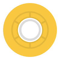 55mm CLOUDS TRANSPARENT CITRUS/WHITE 78A SKATEBOARD WHEELS
