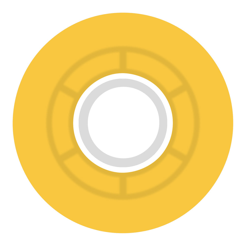 55mm CLOUDS TRANSPARENT CITRUS/WHITE 78A SKATEBOARD WHEELS