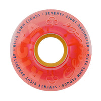 56mm CLOUDS PINK CITRUS 78A SKATEBOARD WHEELS