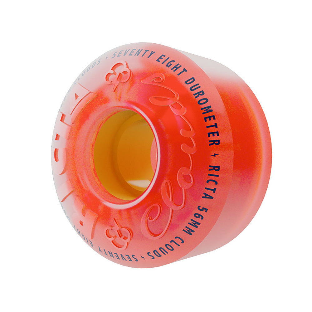 56mm CLOUDS PINK CITRUS 78A SKATEBOARD WHEELS