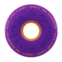 57mm CLOUDS PURPLE ORANGE 92A SKATEBOARD WHEELS