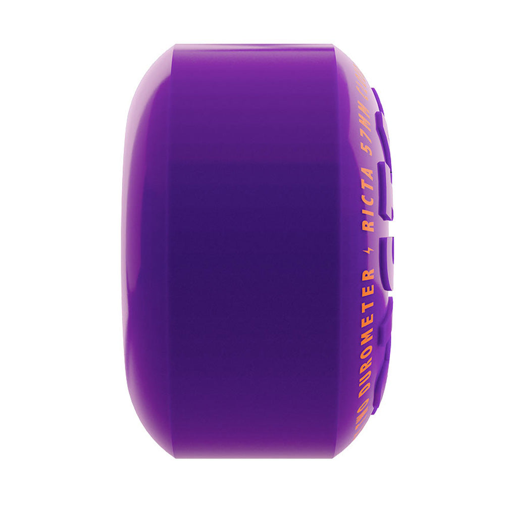 57mm CLOUDS PURPLE ORANGE 92A SKATEBOARD WHEELS
