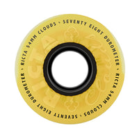 54mm CLOUDS YELLOW BLACK 78A SKATEBOARD WHEELS