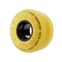 54mm CLOUDS YELLOW BLACK 78A SKATEBOARD WHEELS