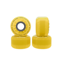 54mm CLOUDS YELLOW BLACK 78A SKATEBOARD WHEELS