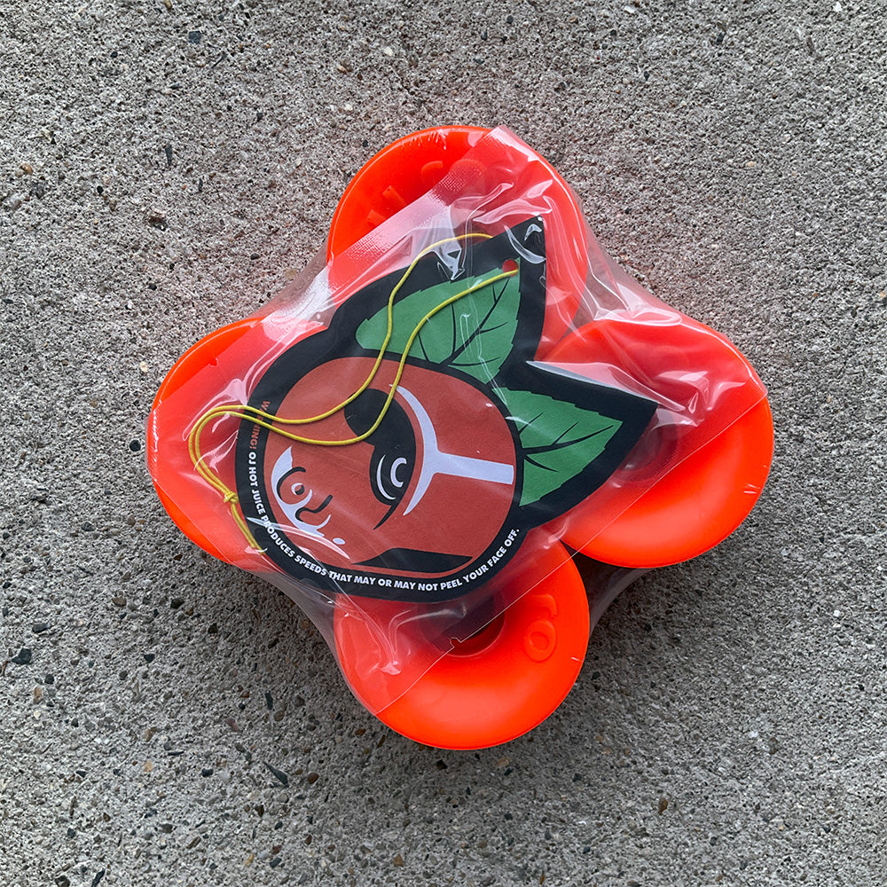 60mm HOT JUICE ORANGE 78A  SKATEBOARD WHEELS