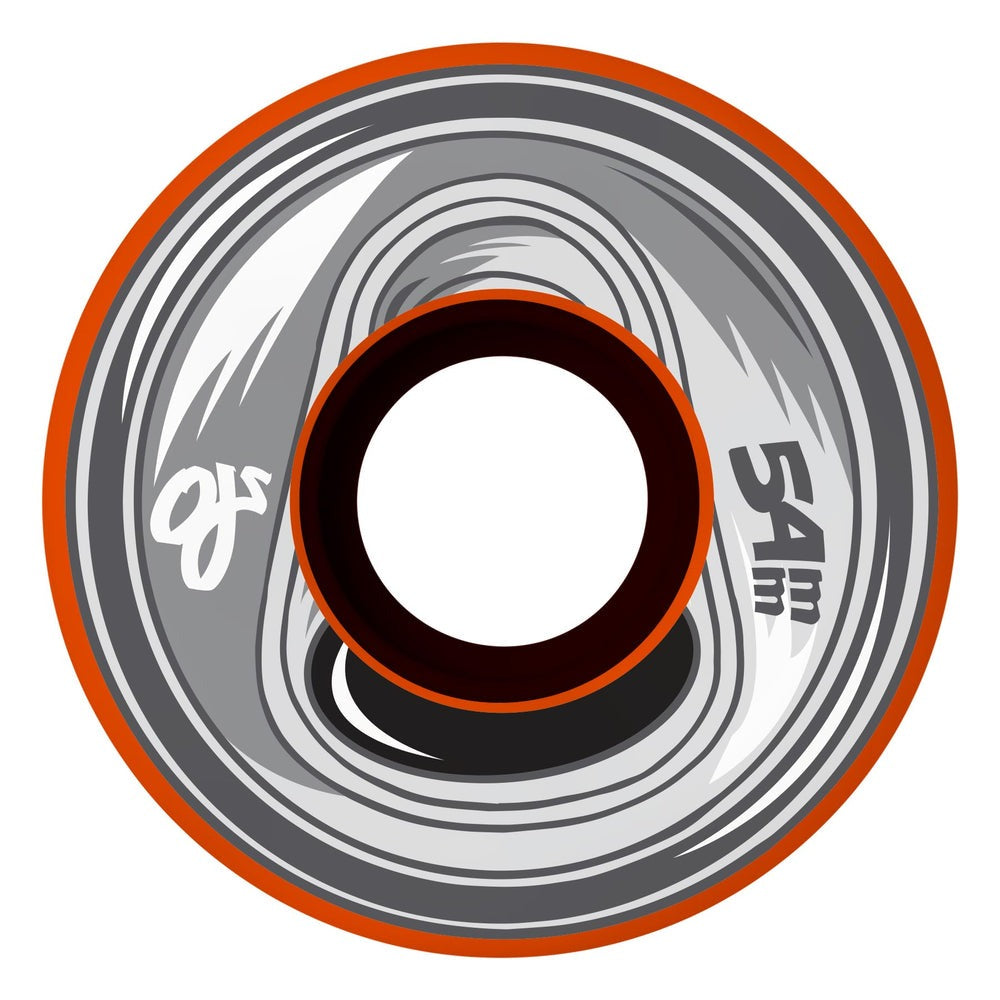 54mm FROZEN ENERGY KEYFRAME ORANGE 92A SKATEBOARD WHEELS