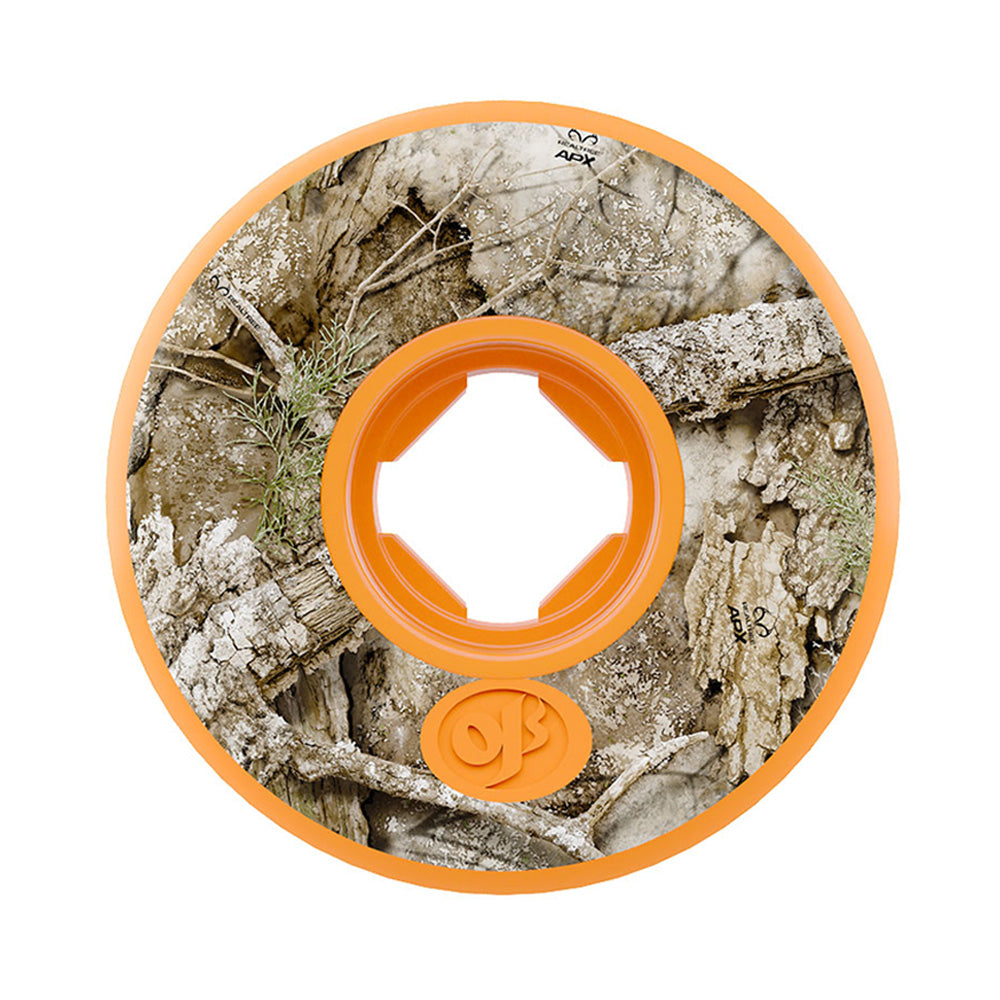 56mm REALTREE APX KEYFRAME 2 ORANGE 92A SKATEBOARD WHEELS