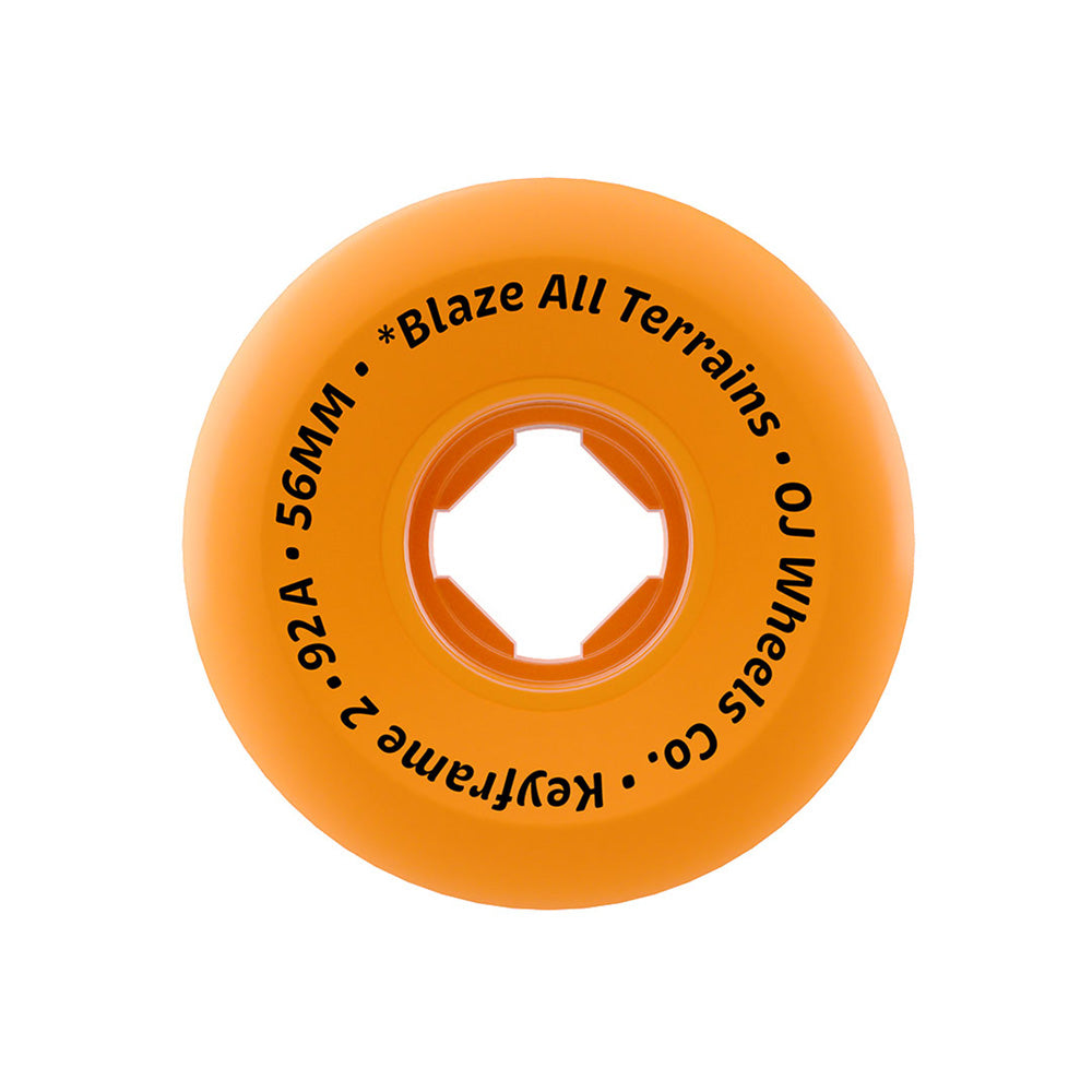 56mm REALTREE APX KEYFRAME 2 ORANGE 92A SKATEBOARD WHEELS