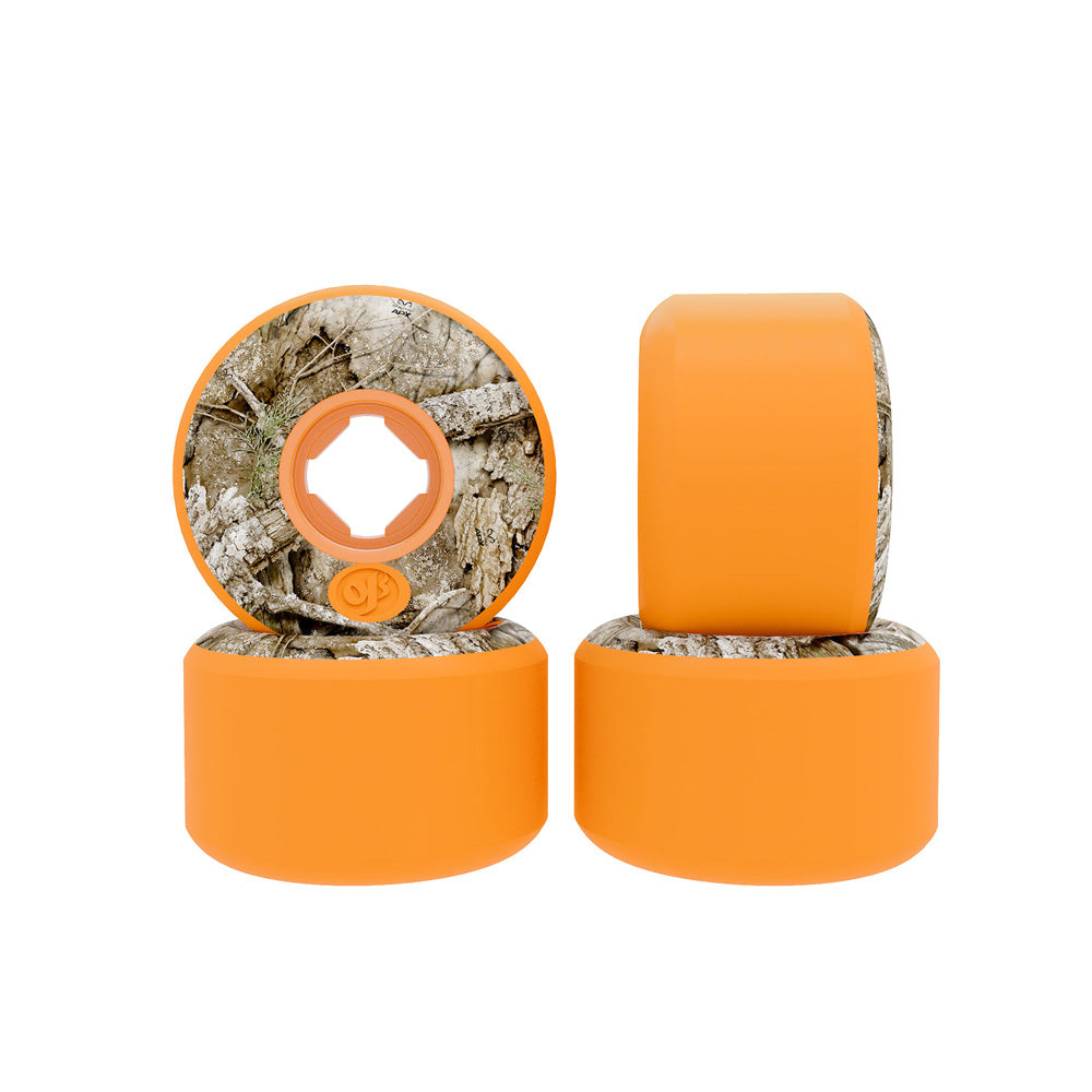 56mm REALTREE APX KEYFRAME 2 ORANGE 92A SKATEBOARD WHEELS