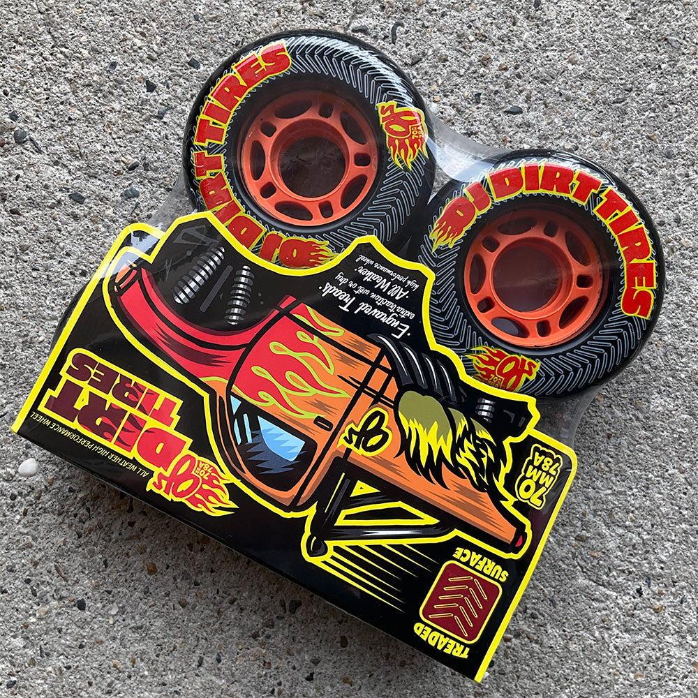 70mm DIRT TIRES THUNDER JUICE 78A SKATEBOARD WHEELS