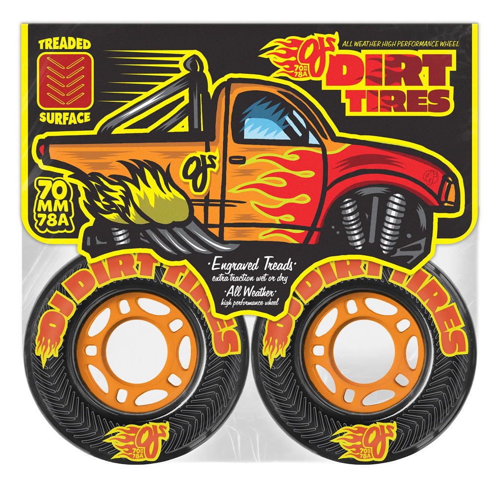 70mm DIRT TIRES THUNDER JUICE 78A SKATEBOARD WHEELS