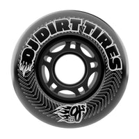 70mm VANDALS DIRT TIRES THUNDER JUICE BLACK 78A SKATEBOARD WHEELS