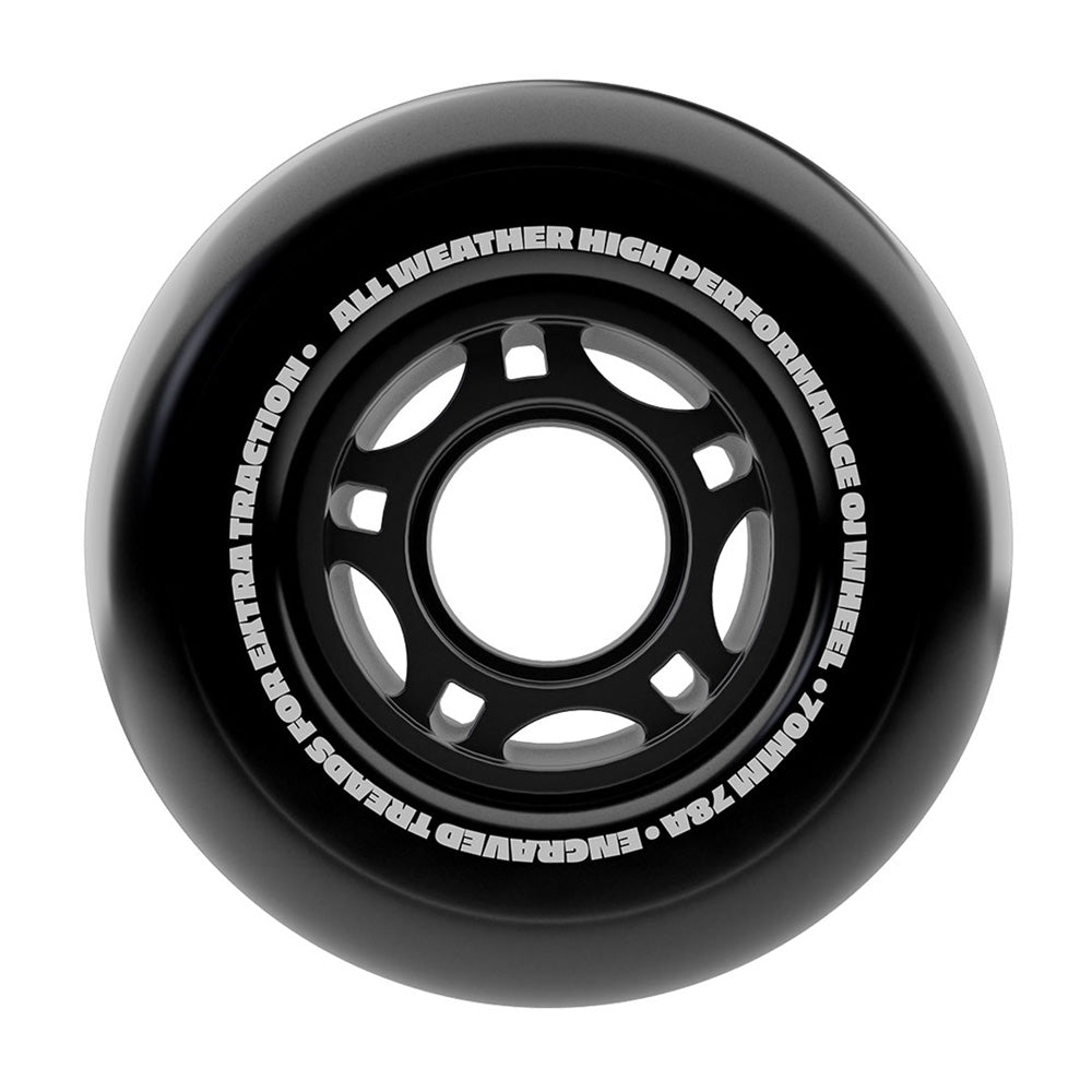 70mm VANDALS DIRT TIRES THUNDER JUICE BLACK 78A SKATEBOARD WHEELS