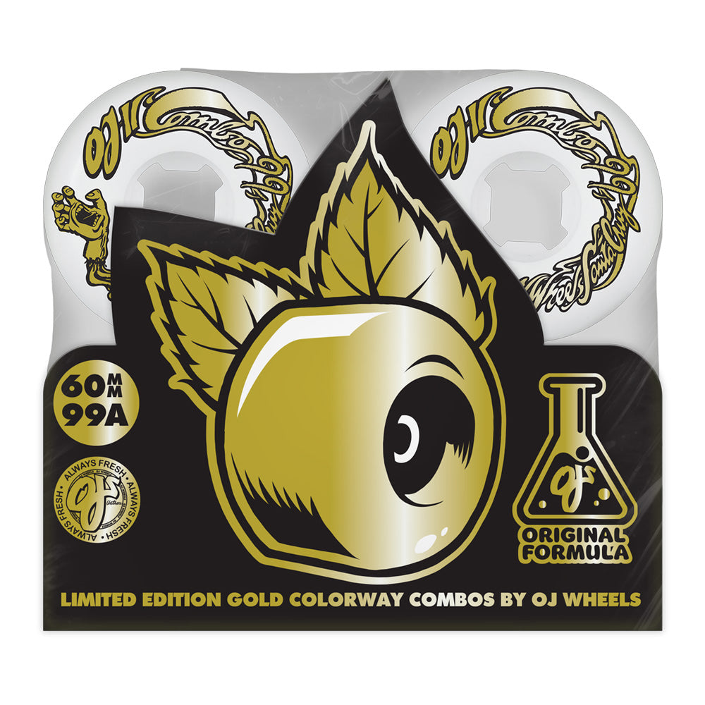 60mm ORIGINAL COMBO GOLD/WHITE 99A WHEELS
