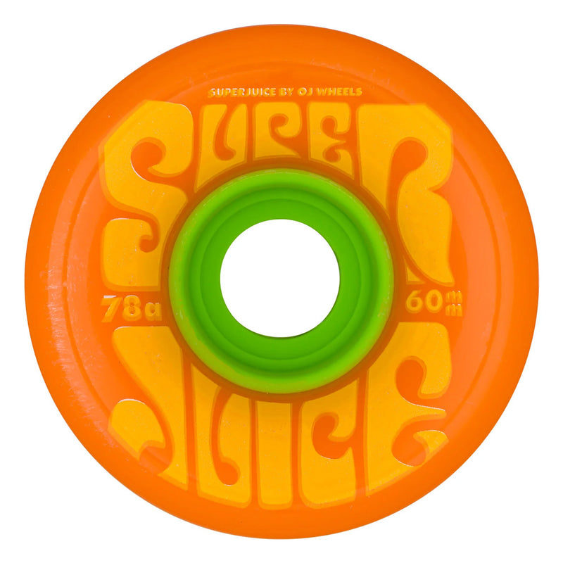 60mm SUPER JUICE CITRUS 78A SKATEBOARD WHEELS