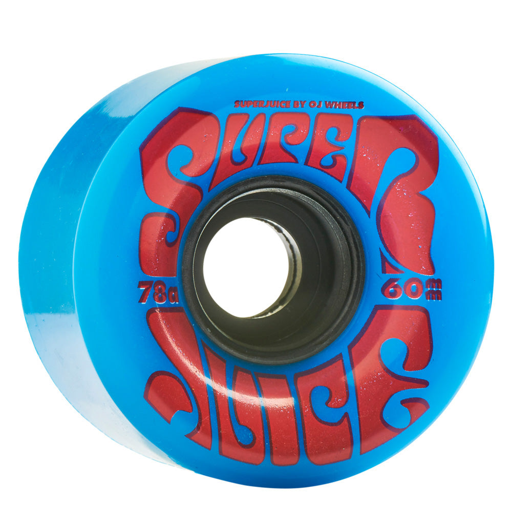 60mm SUPER JUICE 78A BLUE SKATEBOARD WHEELS