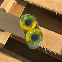 60mm SUPER JUICE CREATURE BONEHEAD YELLOW/GREEN 78A SKATEBOARD WHEELS