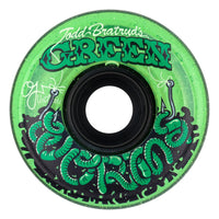 60mm GREEN WORMS SUPER JUICE TRANS GREEN 78A SKATEBOARD WHEELS