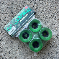60mm GREEN WORMS SUPER JUICE TRANS GREEN 78A SKATEBOARD WHEELS