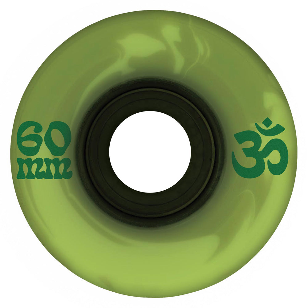 60mm CRU-ZEN EMERALD MARBLE SWIRL SUPER JUICE 78A SKATEBOARD WHEELS