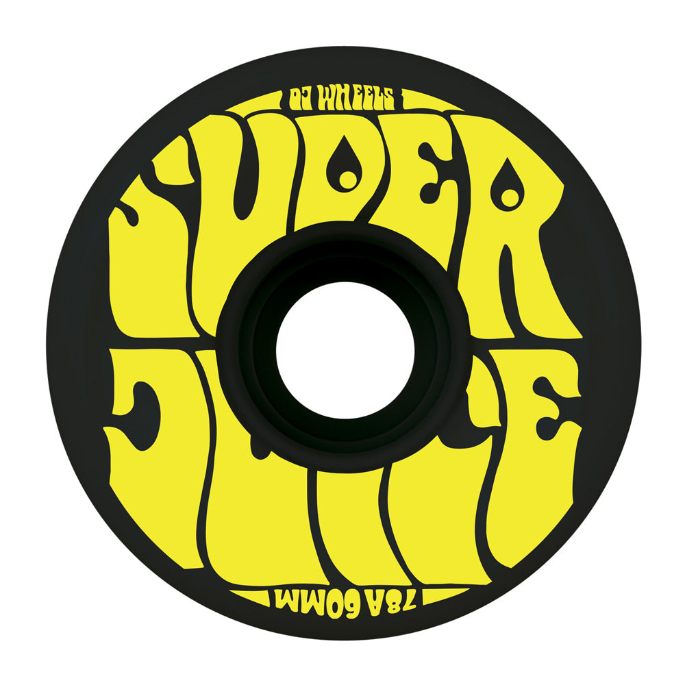 60mm SUPER JUICE BLACK 78A SKATEBOARD WHEELS