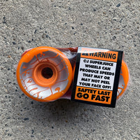 60mm SUPER JUICE NEON ORANGE 78A SKATEBOARD WHEELS