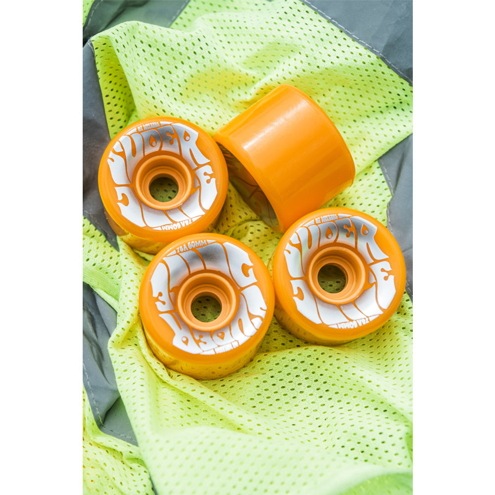 60mm SUPER JUICE NEON ORANGE 78A SKATEBOARD WHEELS