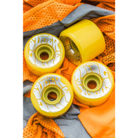 60mm SUPER JUICE NEON YELLOW 78A SKATEBOARD WHEELS