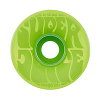 60mm BUBBLE GUM SUPER JUICE TRANS GREEN 78A SKATEBOARD WHEELS