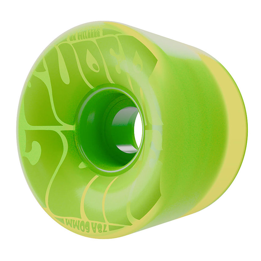 60mm BUBBLE GUM SUPER JUICE TRANS GREEN 78A SKATEBOARD WHEELS