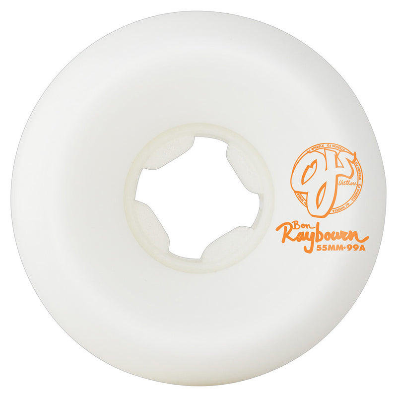 55mm BEN RAYBOURN HAT 2 ORIGINAL HARDLINE WHITE 99A SKATEBOARD WHEELS