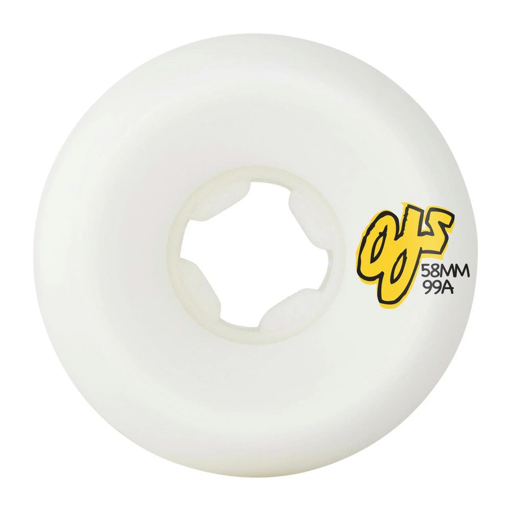 58mm ERIC DRESSEN LAUGH IT UP ORIGINAL WHITE HARDLINE 99A SKATEBOARD WHEELS