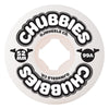 52mm CHUBBIES WHITE 99A WHEELS