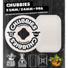 52mm CHUBBIES WHITE 99A WHEELS