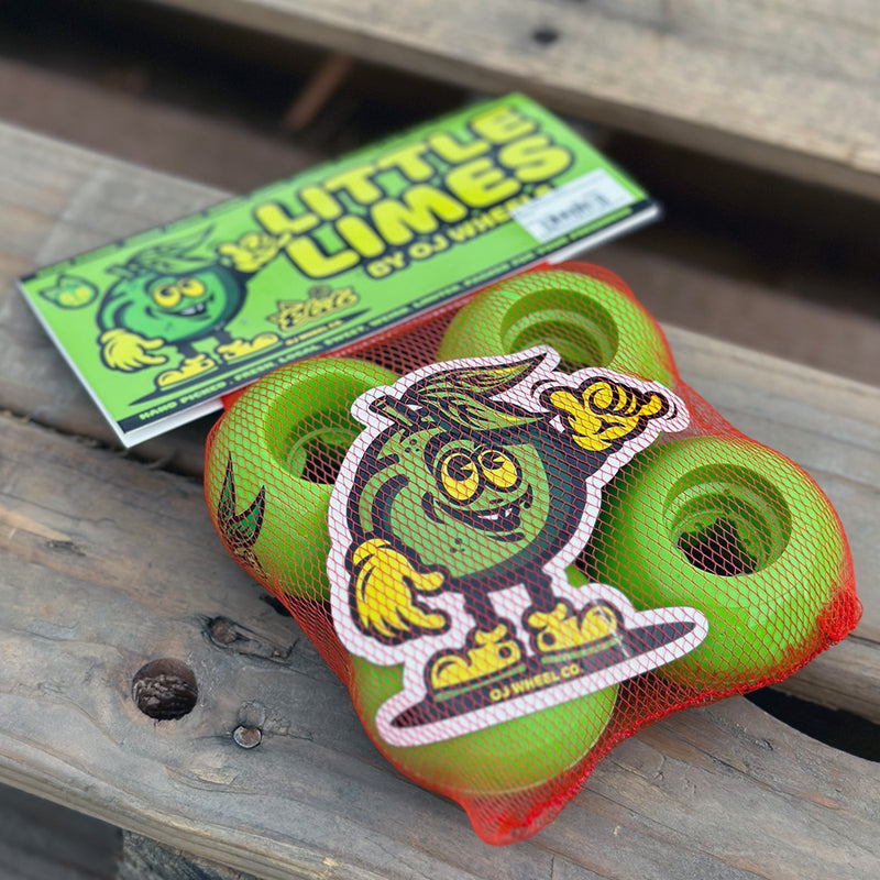 58mm LITTLE LIMES GREEN 99A SKATEBOARD WHEELS