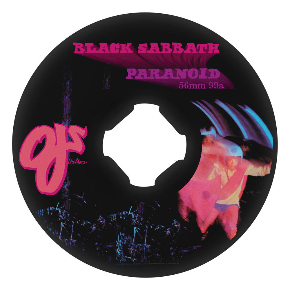 56mm BLACK SABBATH PARANOID CHUBBIES 99A WHEELS