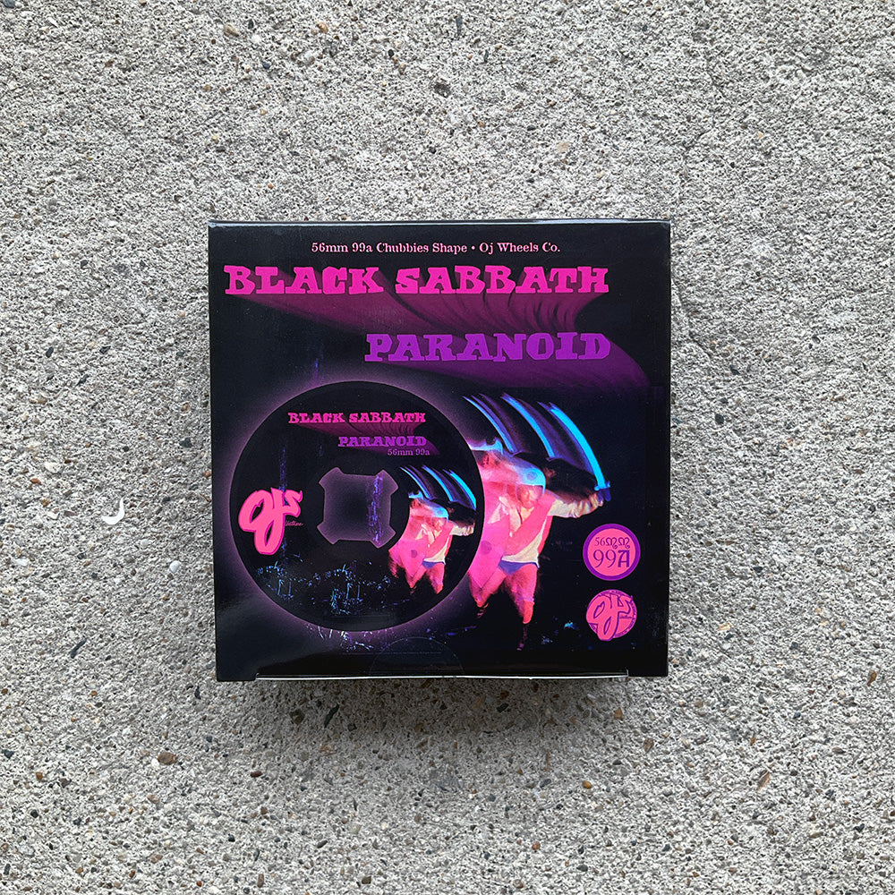 56mm BLACK SABBATH PARANOID CHUBBIES 99A WHEELS