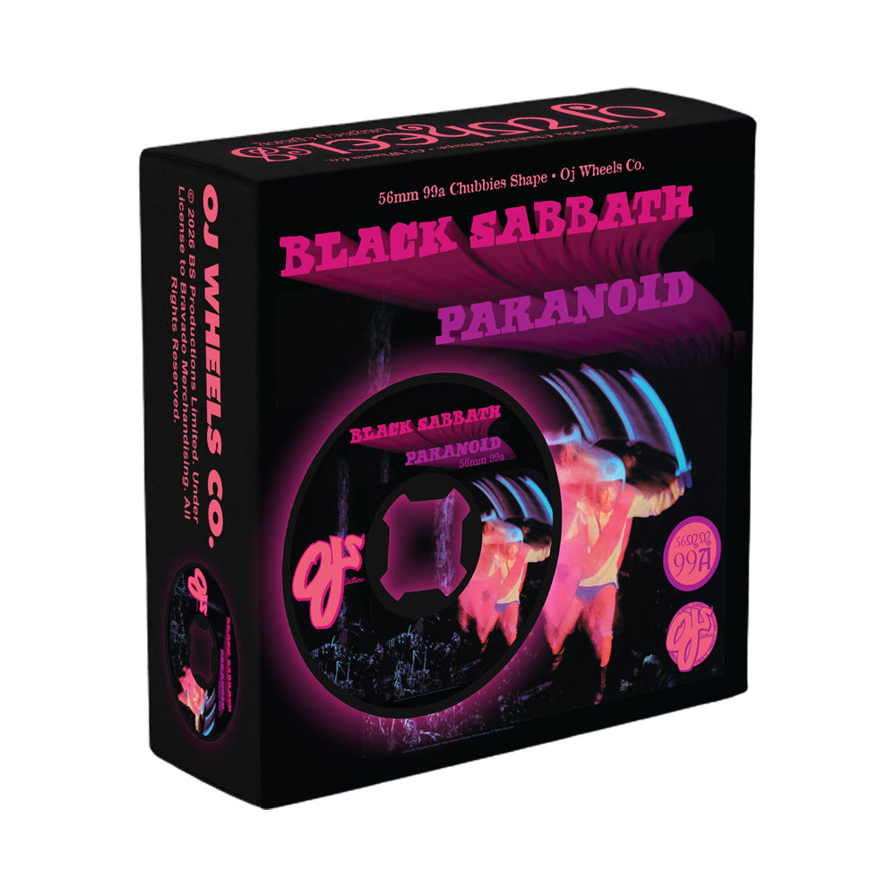 56mm BLACK SABBATH PARANOID CHUBBIES 99A WHEELS